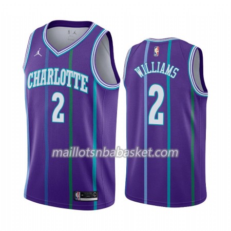 Maillot Homme Charlotte Hornets Marvin Williams 2 2019-20 Jordan Brand Hardwood Classics Swingman